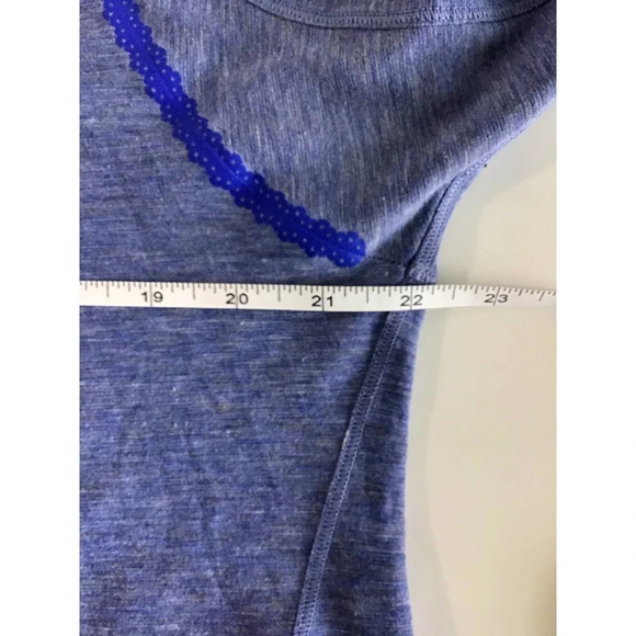 Lululemon STOP DROP AND SQUAT Long Sleeve Heathered Blue (FLAWS) - Picture 9 of 13